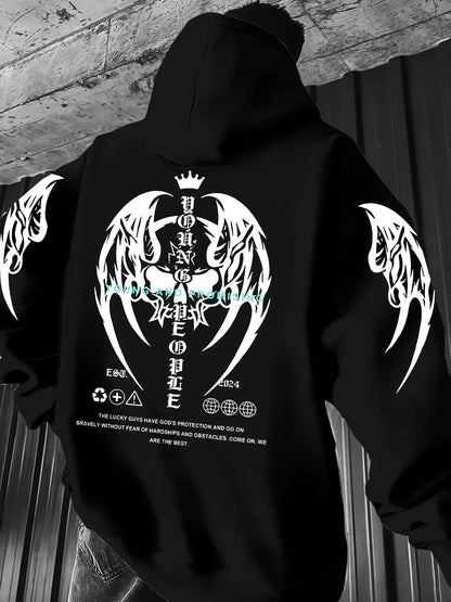 New 3D Men's Autumn/Winter Hoodie Sweatshirt Y2 Personalized Printed Fashion Trend Hip Hop Street