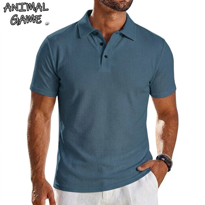 Men's Ice-Silk Polo Shirt – Lightweight Quick-Dry Breathable Top