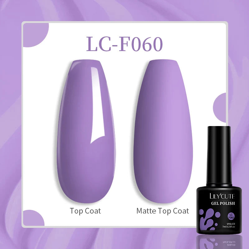 Gel Nail Polish - LILYCUTE UV Gel Varnish 7ML | Soak Off, Long Lasting Colors