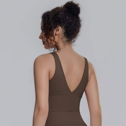 New Backless Yoga Vest for Woman Yoga Underwear with Chest Pad Summer Breathable Workout Top Running Shockproof Sports Bra
