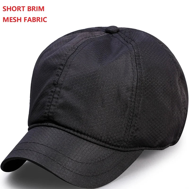 Oversize Big Head Man Plus Size Baseball Cap Spring Summer Thin Fabric Mesh Sun Hat Male Snapback M 55-59cm L 60-64cm
