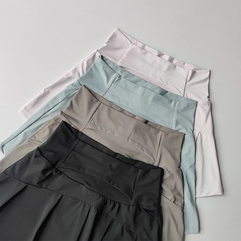 Women Tennis Skirt High Waist Shorts in Skirt Sports Skirt Gym Shorts Fitness Yoga Skirt Running Sport Skirts Golf Wear Skirt