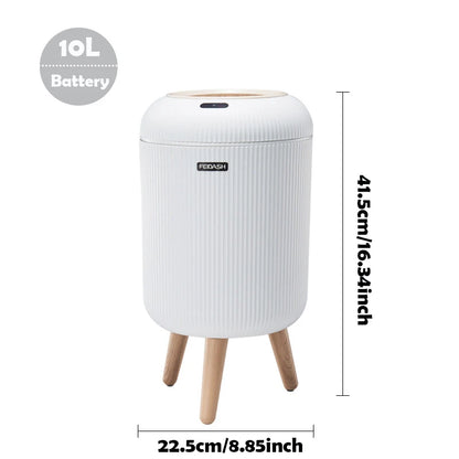Smart Motion Sensor Trash Can - Automatic Plastic Bin for Home  Office