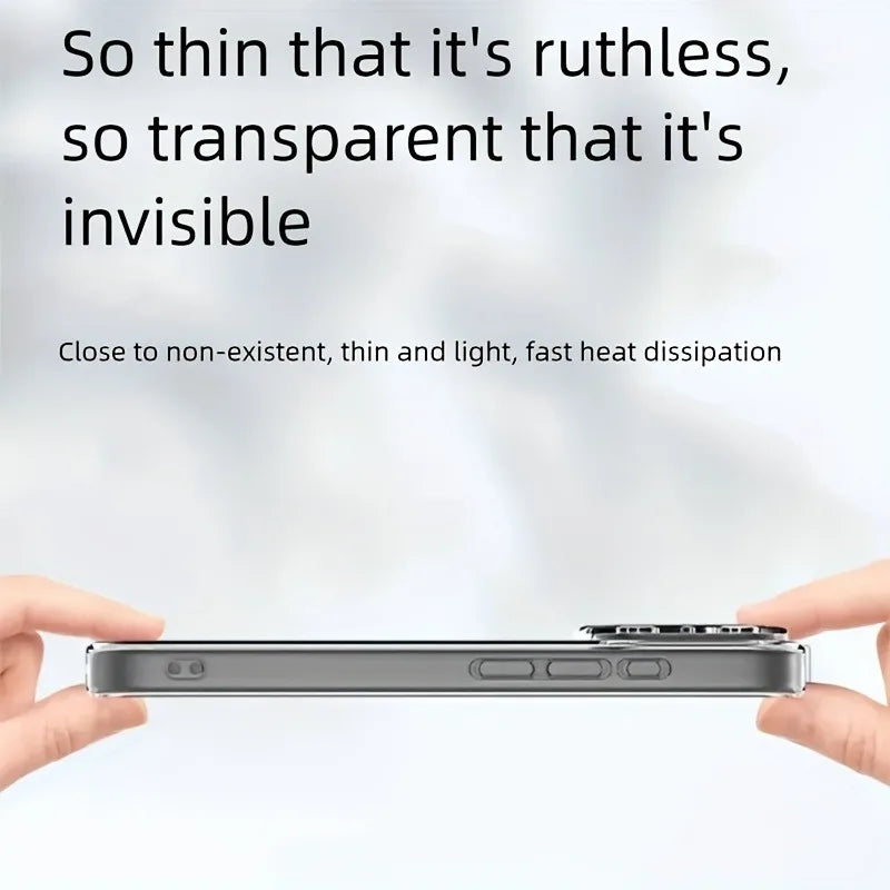 Ultra Thin Clear Phone Case For iPhone 17 16 Pro Max 17Pro Soft Silicone Transparent Cases For iPhone 15 14 13 17 Pro Max Cover