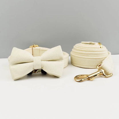 Velvet adjustable dog CollarLeash，Gold dog Collar and leash set，Dog Collar Leash and harness set strong large dog