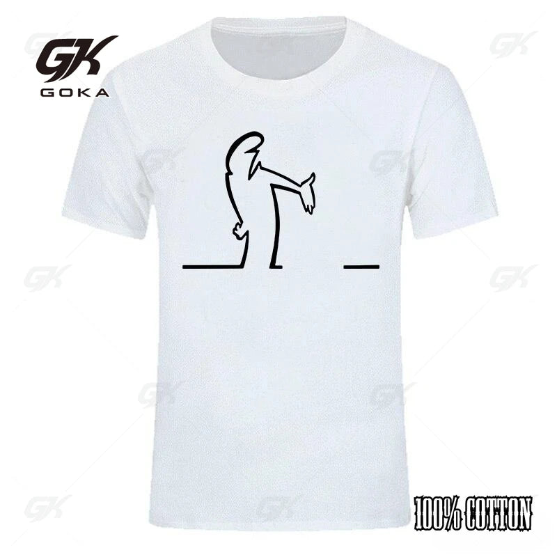 Summer T Shirts for Men Balum La Linea Funny Graphic Tshirt Cotton Comfortable Premium Camisetas Unisex Streetwear Fashion