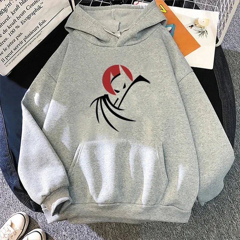 Bat anime printed men's hoodie high-quality casual and fashionable hoodie versatile Y2K trendy sweatshirt