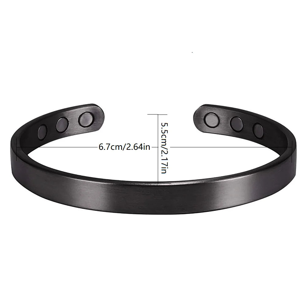 Viking Tree of Life Celtic Knot Zinc Alloy Magnetic Bracelet Ring Set Open Cuff Vintage Healing Jewelry for Men Women