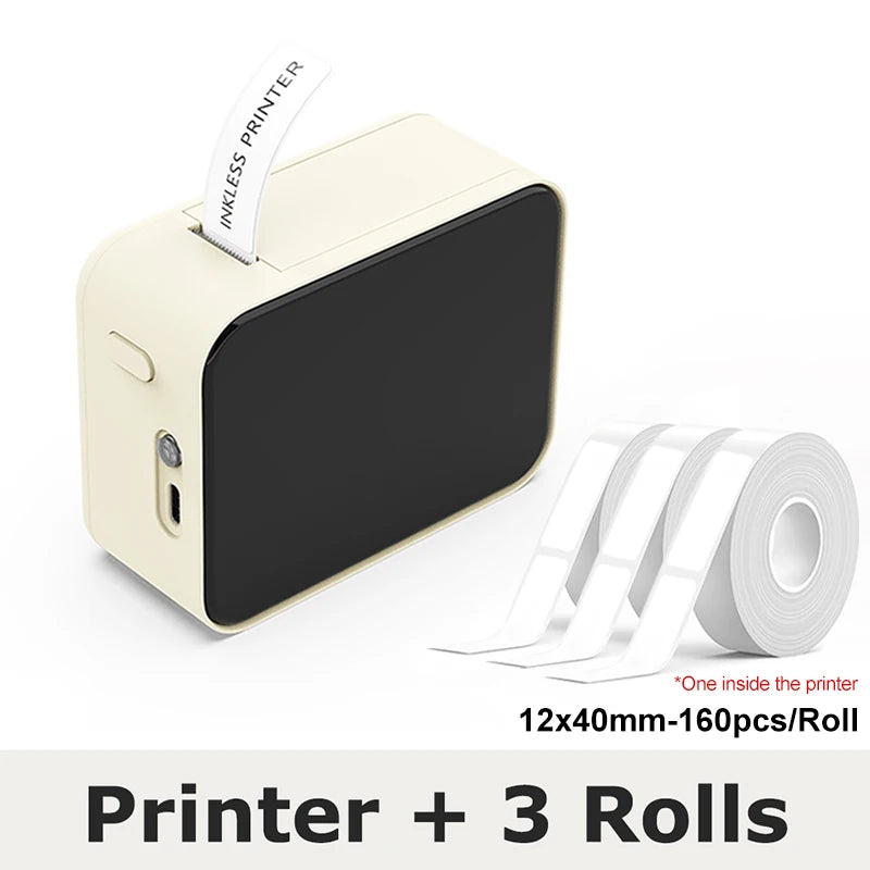 Marklife P15 Portable Thermal Printer Mini Label Printer Maker Inkless Self-adhesive Printing Machine Sticker Labeling Machine