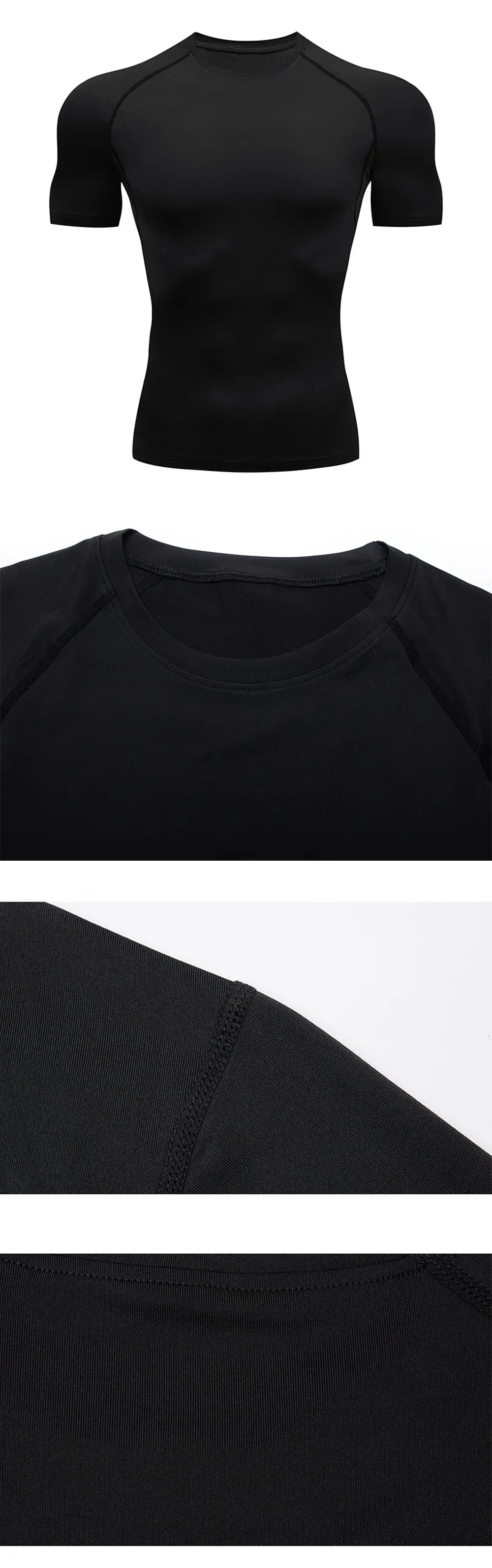 Men Compression Shirt - Quick Dry Sport T Shirt | Short Sleeve Fitness Tee