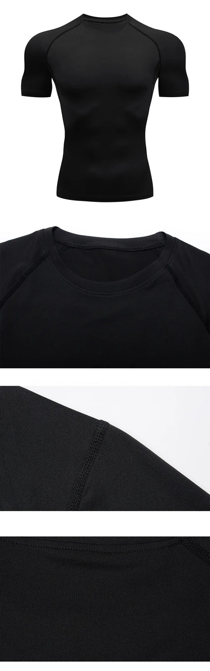 Men Compression Shirt - Quick Dry Sport T Shirt | Short Sleeve Fitness Tee