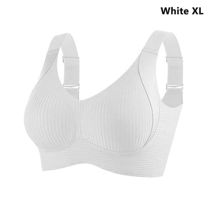 2025 Women's Seamless Underwear Thin Style Plus Size Removable Bra Anti-Sagging Wire-Free
