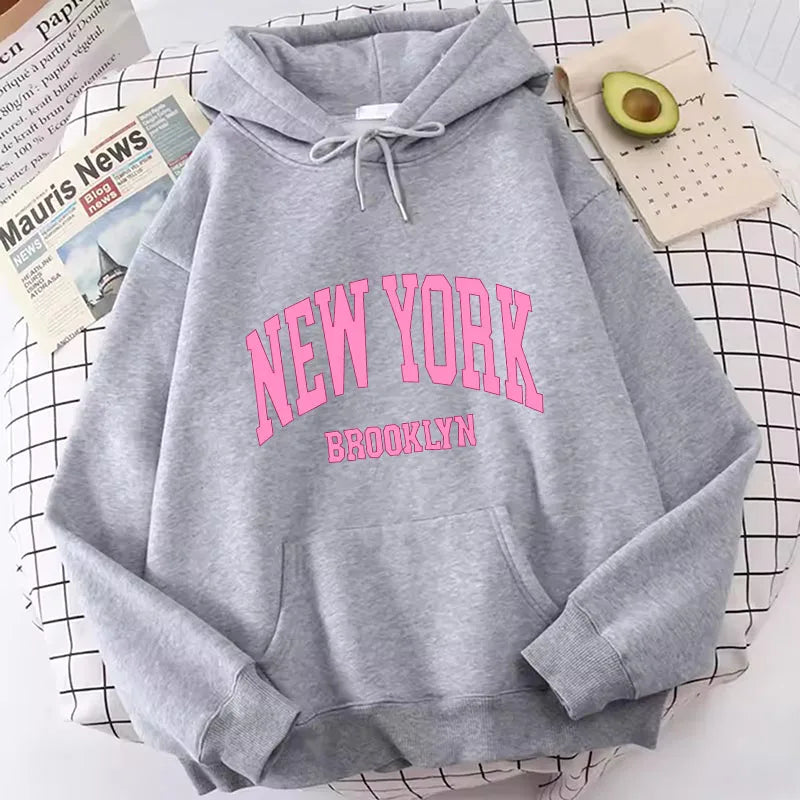 Fashion Casual New York Brook Letter Print Hoodies Spring Hoodies Sweatshirts Men Women Tops Hoodie Sweatshirt Hoody