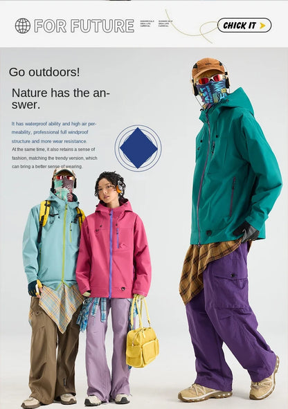 Unisex Hiking Jacket Waterproof Autumn Windbreaker Ourdoor Hooded Coats Women New Jacket Men Fishing Camping Climbing Coats