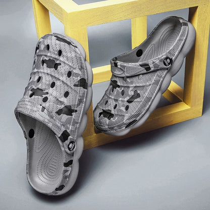 Men Beach Sandals - Lightweight EVA Fishing Sandals | Casual Slip-On Outdoor Sports Slippers