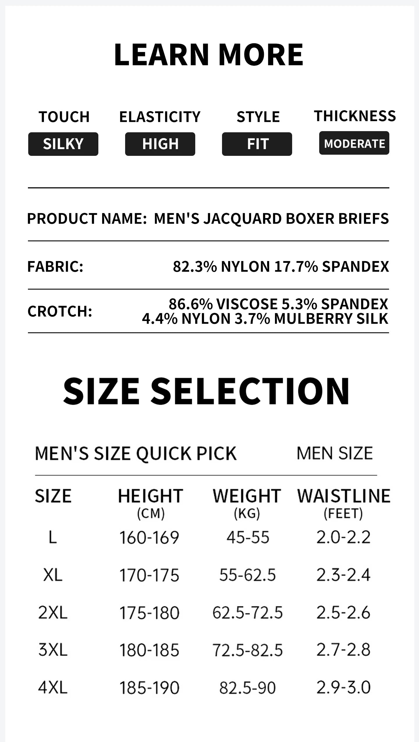 MiiOW 3Pcs Ice Silk Men Jacquard Boxer Shorts 10A Antibacterial Men's Panties Man Underpants Men's Refreshing Sports Underwear