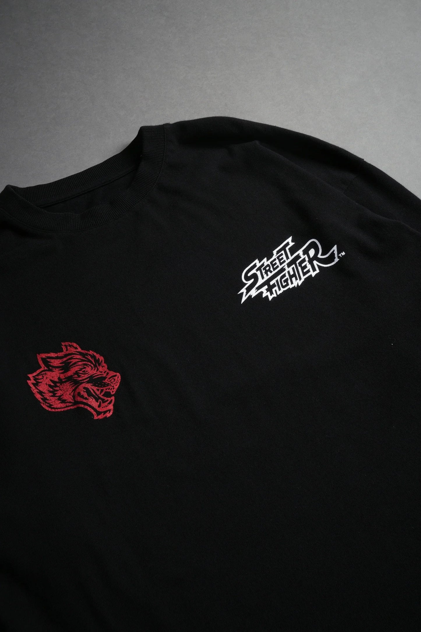 WOLVES CLUB STABILITY "PREMIUM" OVERSIZED TEE IN BLACK Summer Men's and Women's T-shirt Fashion Loose Printed Tops