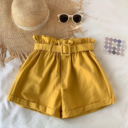 Korean Girls Casual Shorts - Thin Summer Trousers for Kids 3-12Yrs