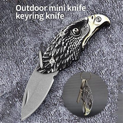 Folding Stainless Steel Knife - Portable Utility Paring Knife for Fruits and Vegetables