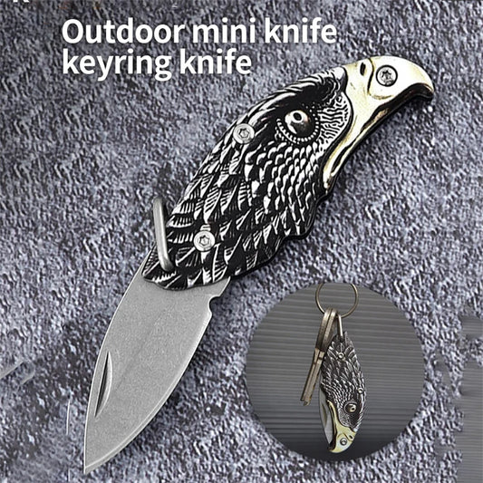 Folding Stainless Steel Knife - Portable Utility Paring Knife for Fruits and Vegetables