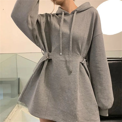 2025 Plus Size Waist Zipper Design Spring And Autumn Dressing Up Thin Hooded Coat Collection Casual Fashion Trends Versatile