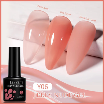 Gel Nail Polish - LILYCUTE UV Gel Varnish 7ML | Soak Off, Long Lasting Colors