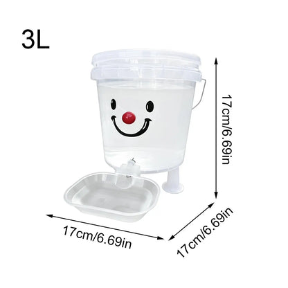 Automatic Dog Water Dispenser Large Capacity Leakproof Visual Bowl for Puppy Pets Indoor Outdoor Dorm Travel Home