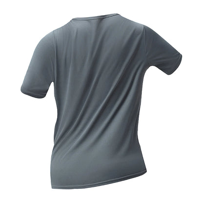 Men's Sports Fitness Top – Quick Drying Printed Tee | Plus Size Casual Shirt