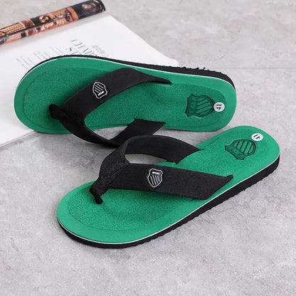 Mens Casual Flip Flops - Non-Slip Summer Beach Slides