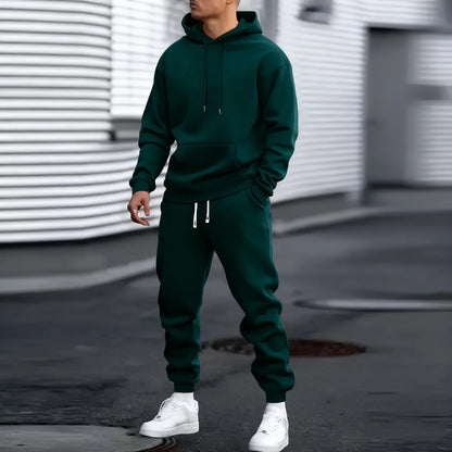2026 popular two-piece men's sportswear jogging suit sportswear hooded sweatshirt zipper sweatshirt autumn and winter clothing