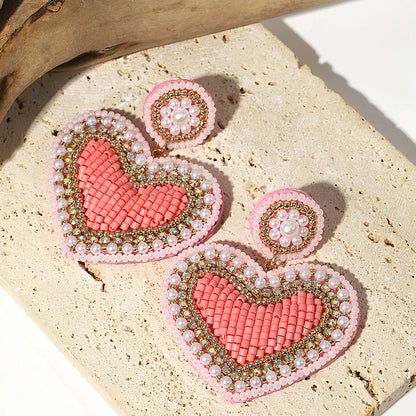 Bohemian Ocean Animal Earrings - Starfish Lobster Conch Seed Bead Drop Earrings for Women