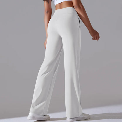 Yoga Straight Leg Sweatpant Straight Leg Women's Loose Tracksuit Pants Wide Leg Outdoor Gym Runing Casual Tracksuit Pants