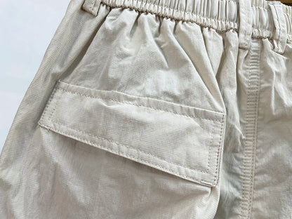 Korean Techwear Cargo Pants Men Spring Summer Quick Dry Lightweight Streetwear Casual Loose Fit Tapered Joggers Hip Hop Trendy