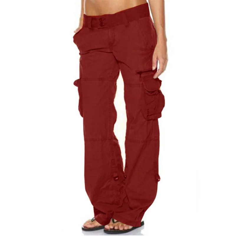 Women's New Spring and Autumn European and American Fashion Classic Street Trend Daily Retro French Wide Leg Work Pants