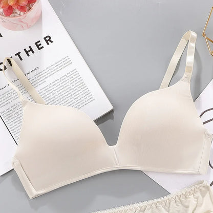Seamless Push Up Bra - Wire Free, Breathable Women's Bra With Adjustable Straps