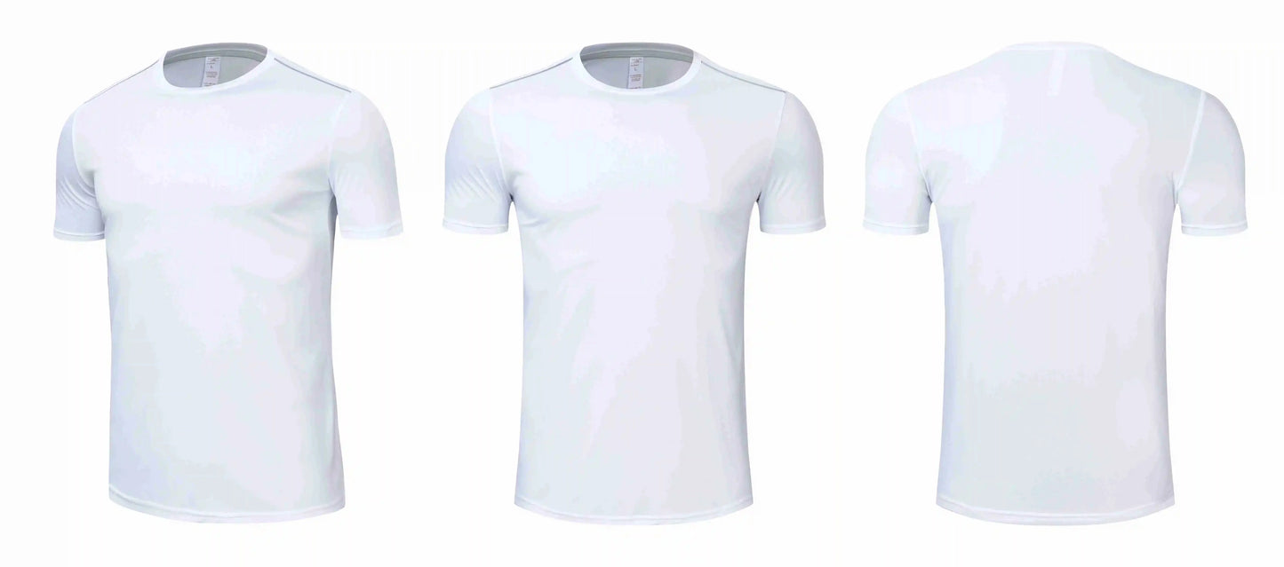 Men Women Quick Dry Short Sleeve Sport T Shirt Gym Jerseys Fitness Shirt Trainer Running T-Shirt Teenager Breathable Sportswears