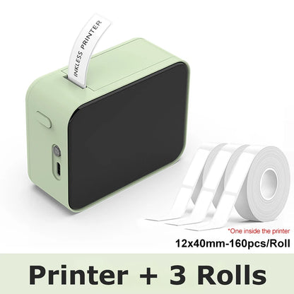 Marklife P15 Portable Thermal Printer Mini Label Printer Maker Inkless Self-adhesive Printing Machine Sticker Labeling Machine