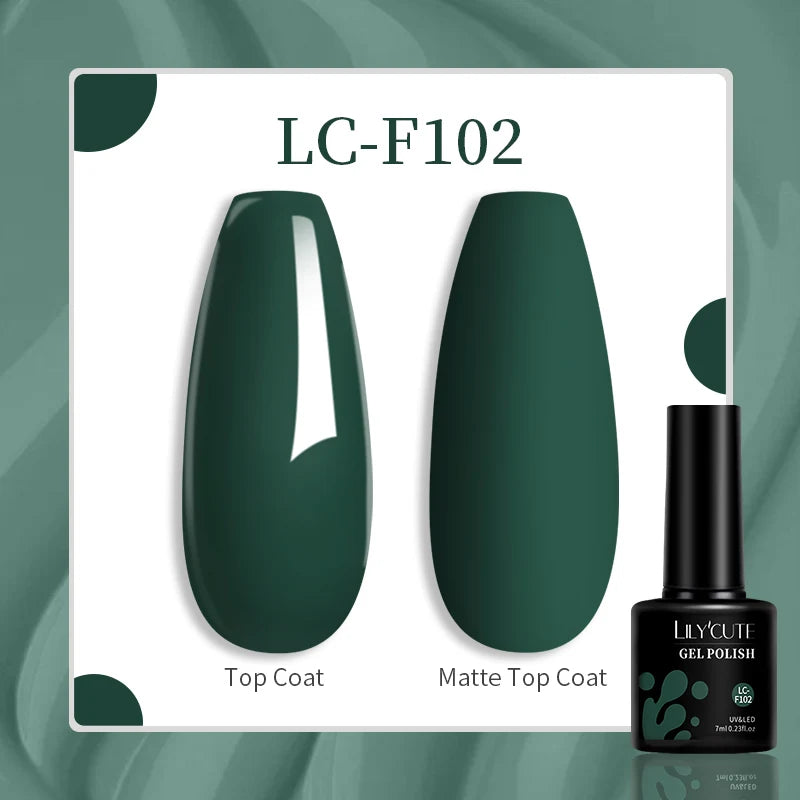 Gel Nail Polish - LILYCUTE UV Gel Varnish 7ML | Soak Off, Long Lasting Colors