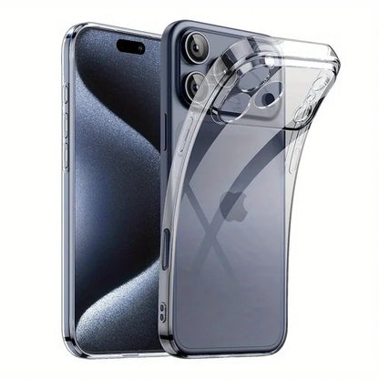 Ultra Thin Clear Phone Case For iPhone 17 16 Pro Max 17Pro Soft Silicone Transparent Cases For iPhone 15 14 13 17 Pro Max Cover