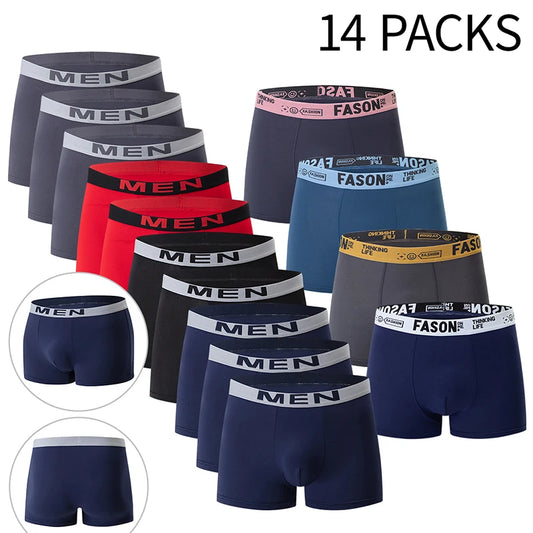 10/14/20 piece men's seasonal fashionable versatile underwear, comfortable plus size multi-color combination base casual shorts