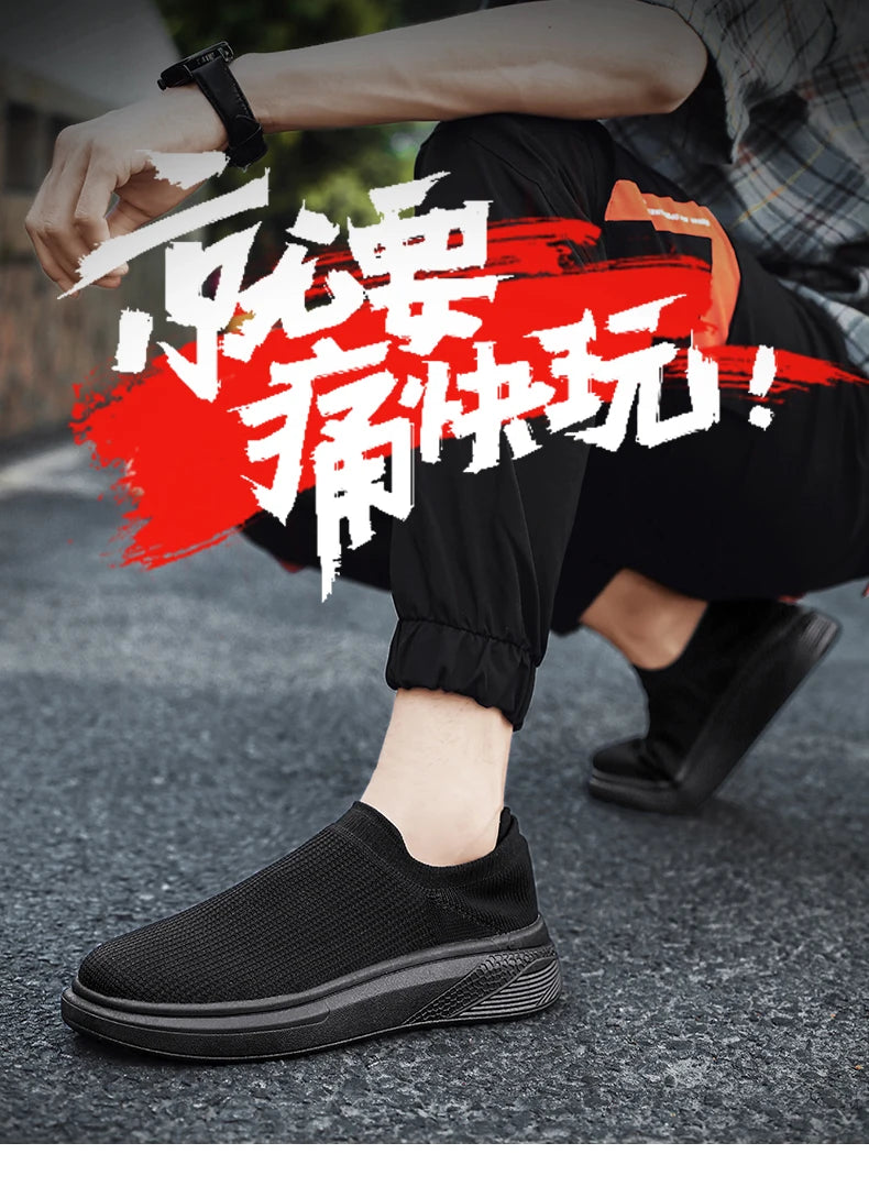 Outdoor Super Light Men Sneakers Fashion Breathable Running Sport Shoes Quality Slip-on Unisex Athletic Footwear 2022 Hot Sale