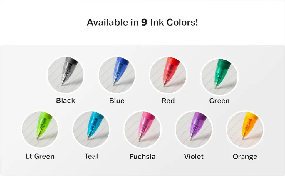 Retractable Ballpoint Pens Smooth Writing Black Ink 1.0mm Medium Point for School Office Note Taking Journal Planner Supplies 24 Pack