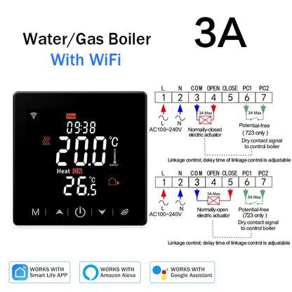 Smart Wifi Thermostat - Programmable Heating Thermostat for Floor Heating Control