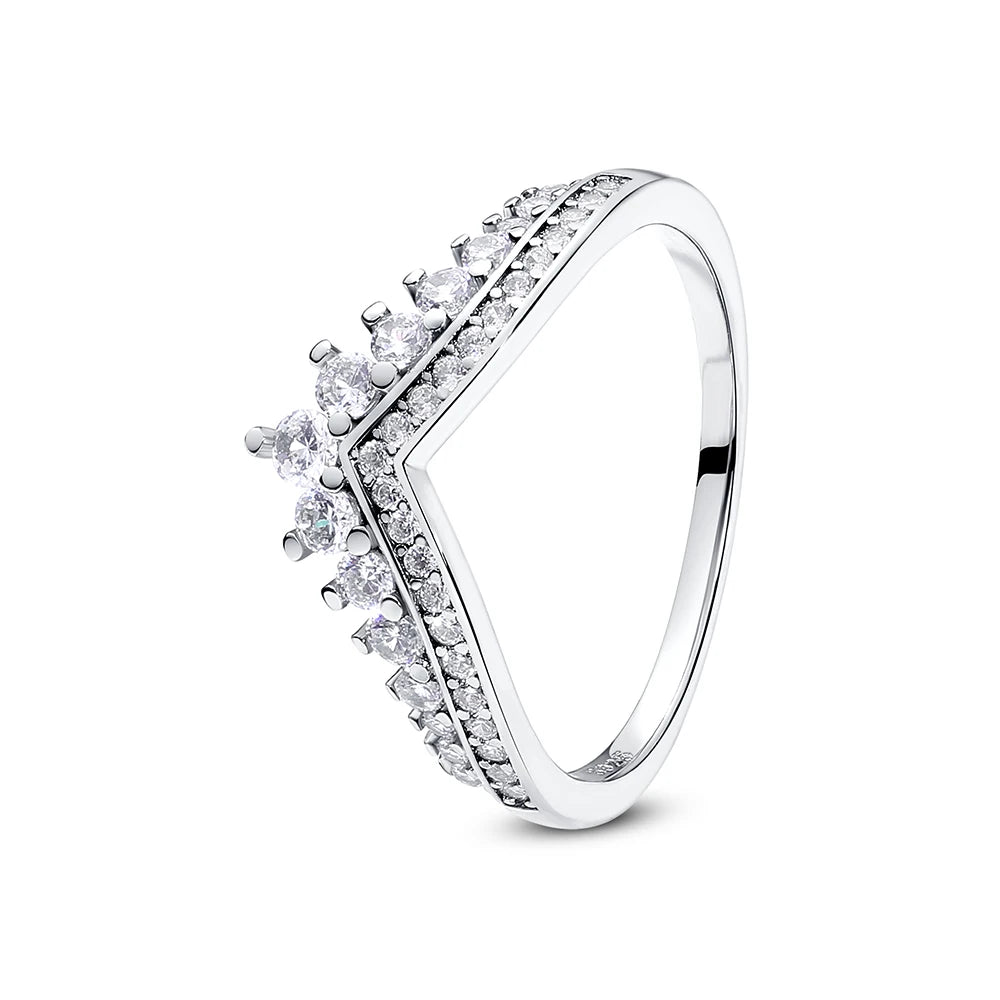 Sterling Silver Rings - 925 Silver Jewelry With Cubic Zirconia & Pave Setting