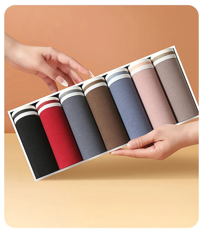 7PCS/Set Cotton Women Panties Breathable Underwear Week Pants Girls Briefs Solid Panty Underpants Sexy Low Waist Female Lingerie