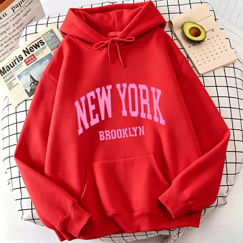 Fashion Casual New York Brook Letter Print Hoodies Spring Hoodies Sweatshirts Men Women Tops Hoodie Sweatshirt Hoody