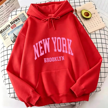 Fashion Casual New York Brook Letter Print Hoodies Spring Hoodies Sweatshirts Men Women Tops Hoodie Sweatshirt Hoody