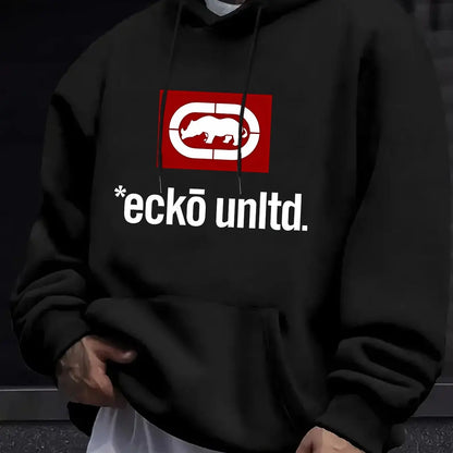 Men's hoodie with graphic "Ecko Unlimited" - Casual sweater  long sleeves  regular fit Autumn/Winter Casual hoodie