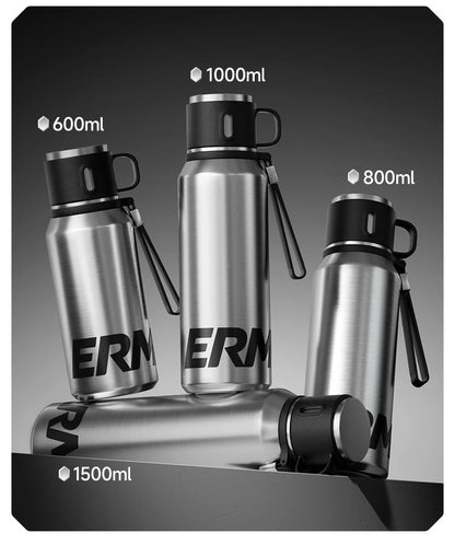 Double Wall Vacuum Insulated Thermos Bottle Stainless Steel Flask Portable Travel Mug With Lid Outdoor Hiking Gym Daily Use