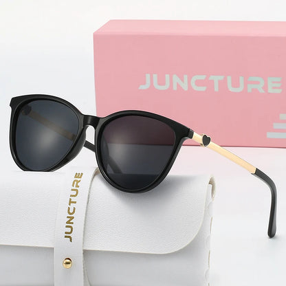 Polarized Cat Eye Sunglasses - Women's Fashion Alloy Frame Gradient Lens UV400 Protection